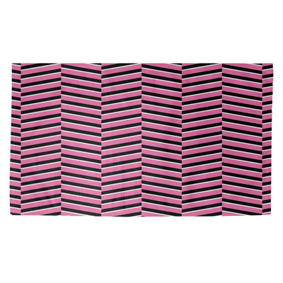 Rayures rose Tapis décoratif