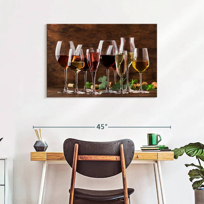 Yarlin Wine Tasting Glasses, 24" H x 36" W