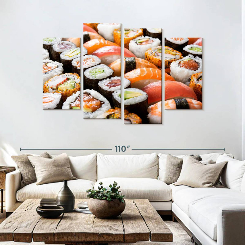 Yarlin Sushi Set, 54" H x 84" W