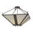 Zandra 4 - Light Bronze Metallic Unique/Statement Pendant