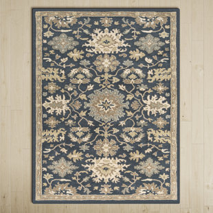 Tinka Beige and Grey Traditional Distressed Washable Rug