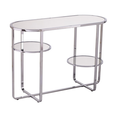 Maxina 42'' Glass Top Console Table