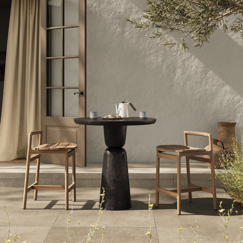Table de bar d'extérieur Bobby, H 36 po x l 33,75 po x P 33,75 po