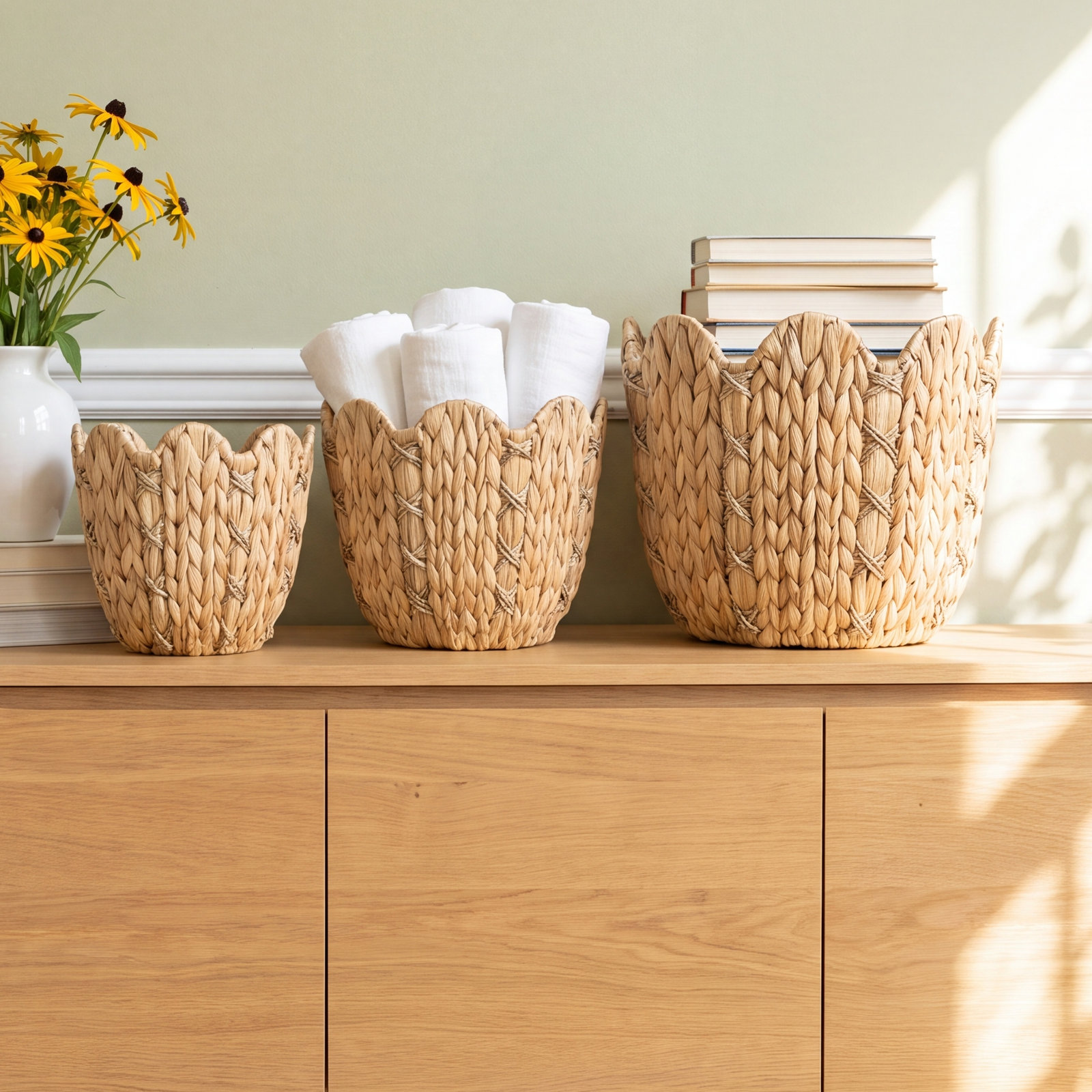 Handwoven Storage Bin Set