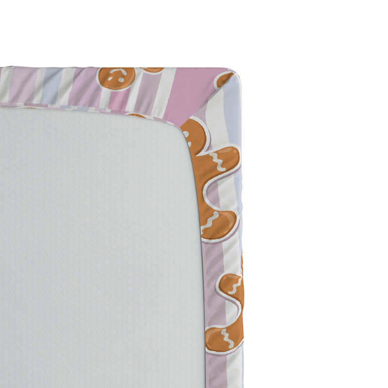 Microfiber Striped Fitted Sheet, Full Fitted Sheet