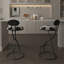 Ensemble de tabourets de bar rembourrés en forme de S, ensemble de 2 tabourets de bar en velours, tabouret rond à imprimé football pour la cuisine et le salon-1900026512