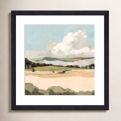 «Cumulus Landscape II» par Emma Scarvey - peinture encadrée