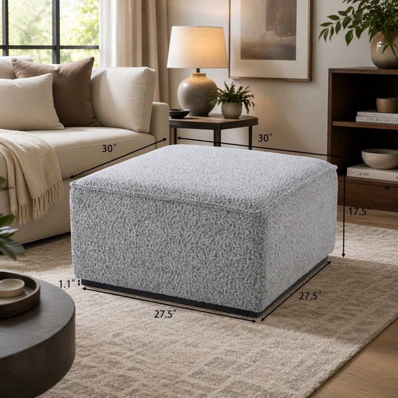 Square Upholstered Ottoman