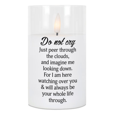 Bougie DEL «Do Not Cry Just»