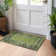 Machine Washable Indoor/Outdoor Xhevrie Olive Rug