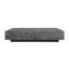 Table basse à profil bas en bois massif gris anthracite