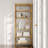 Monteco Gold Bookcase with Open Shelf Srorage