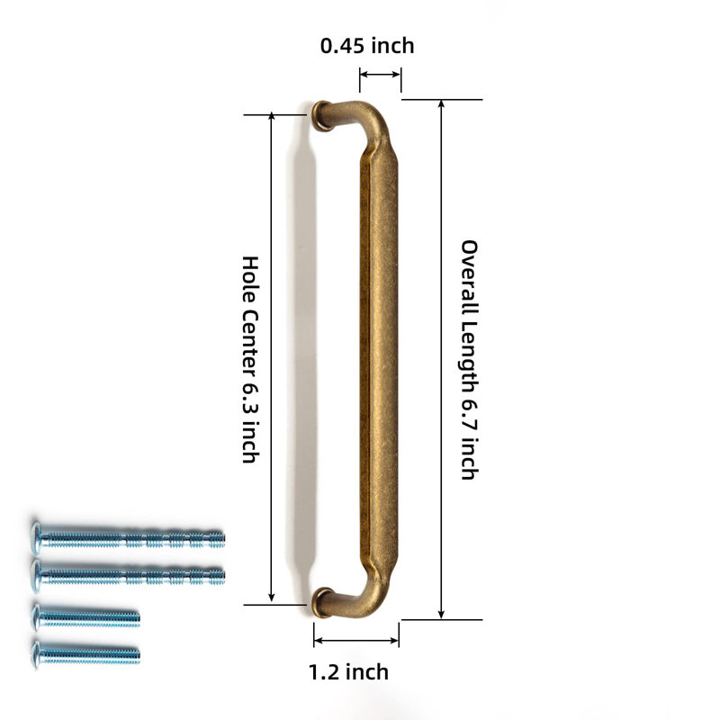 5'' Centre Bar/Handle Pull Multipack, Antique Brass, 6.3