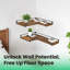 1.2cm H x 40cm W Steel Corner Bookcase