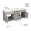 72'' Double Bathroom Vanity with Marble Top-97682557