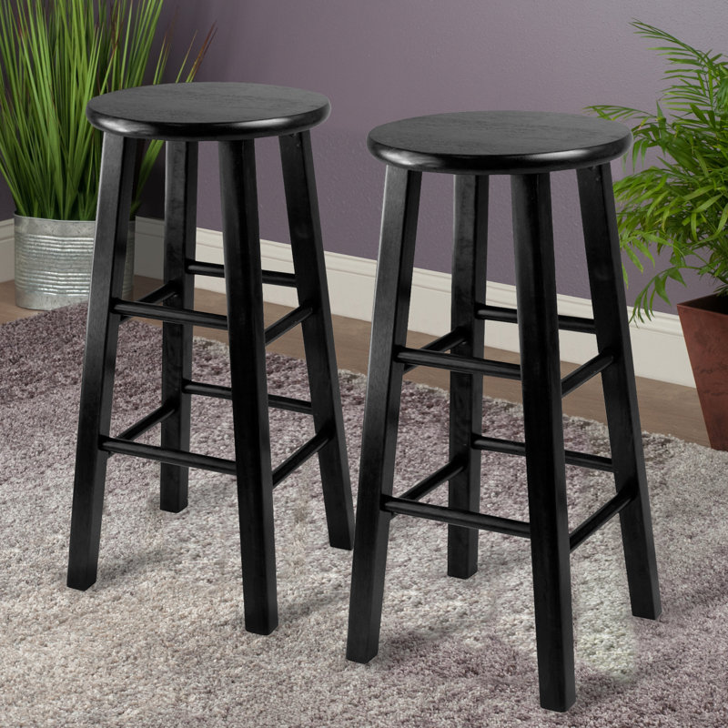Lowrie Solid Wood Counter Stool with Solid Wood Frame, Counter Stool (24" Seat Height)