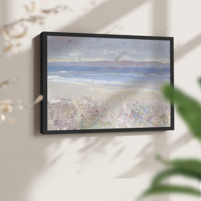 «Beach Textures I», reproduction encadrée, H 11 po x l 14 po, Noir, noir, noir, noir
