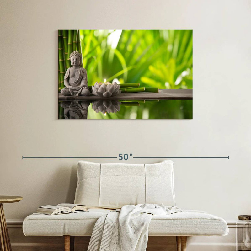 Adella Zen Lotus Buddha, 26" H x 39" W