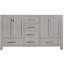 Modero 60'' W Double Bathroom Vanity Base-1843437678