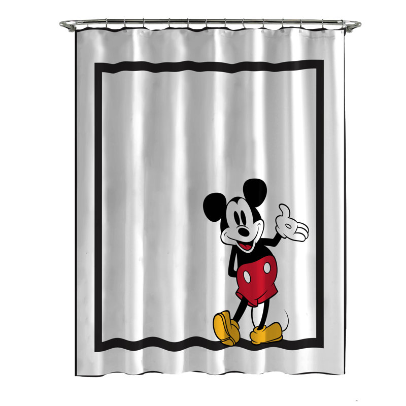 Mickey Mouse shower curtain with a classic icon