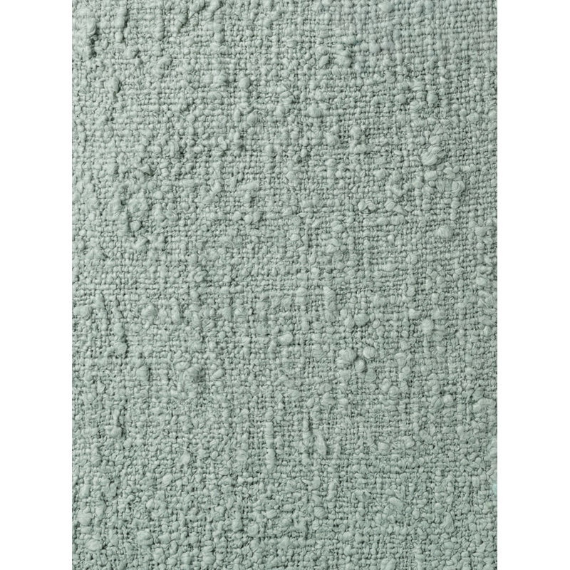 Breezy Blue Cozy Cotton Boucle Throw with Fringe, Aqua