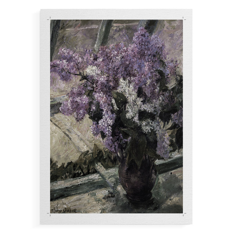 Imprimé floral rétro CCLxx - reproduction de toile seulement - non encadrée, H 36 po x l 24 po