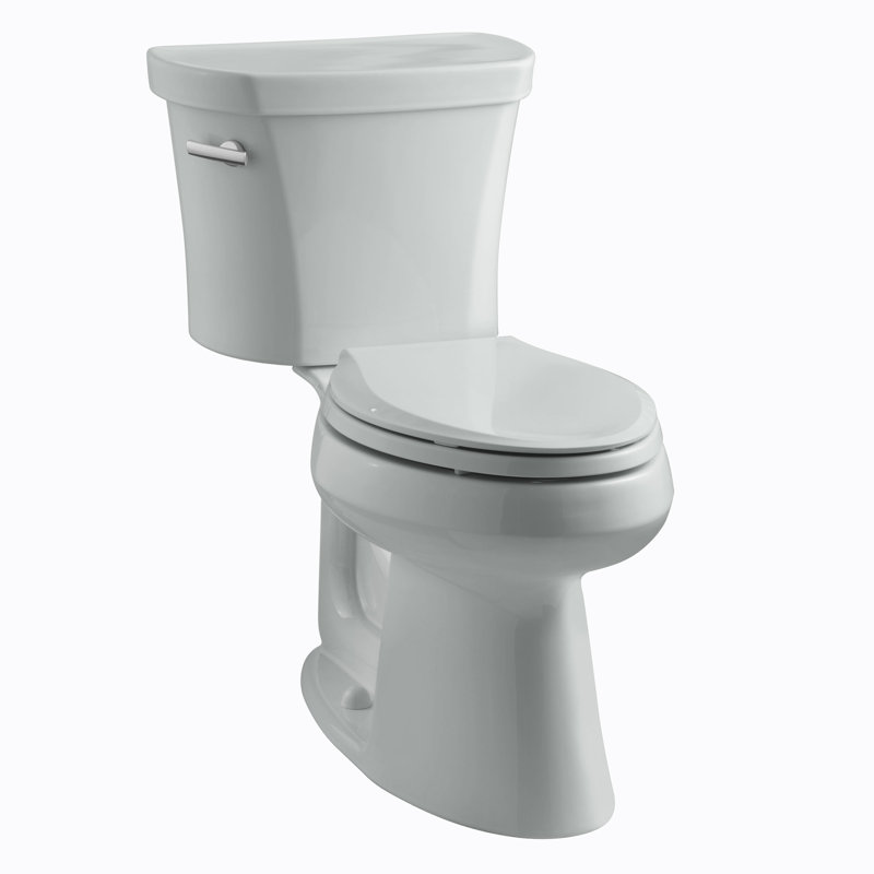 Highline™ 1.28 GPF Water Efficient Elongated Two-Piece Toilet (Seat Not Included), Ice Grey
