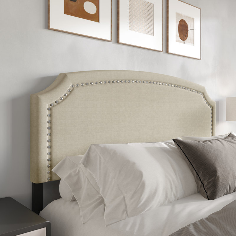 Richards Upholstered Headboard, Black, Full / Double