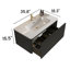 U057-Etna30w-308 Ensemble de meuble-lavabo flottant rayé avec lavabo en céramique Etna-447372648-447372654