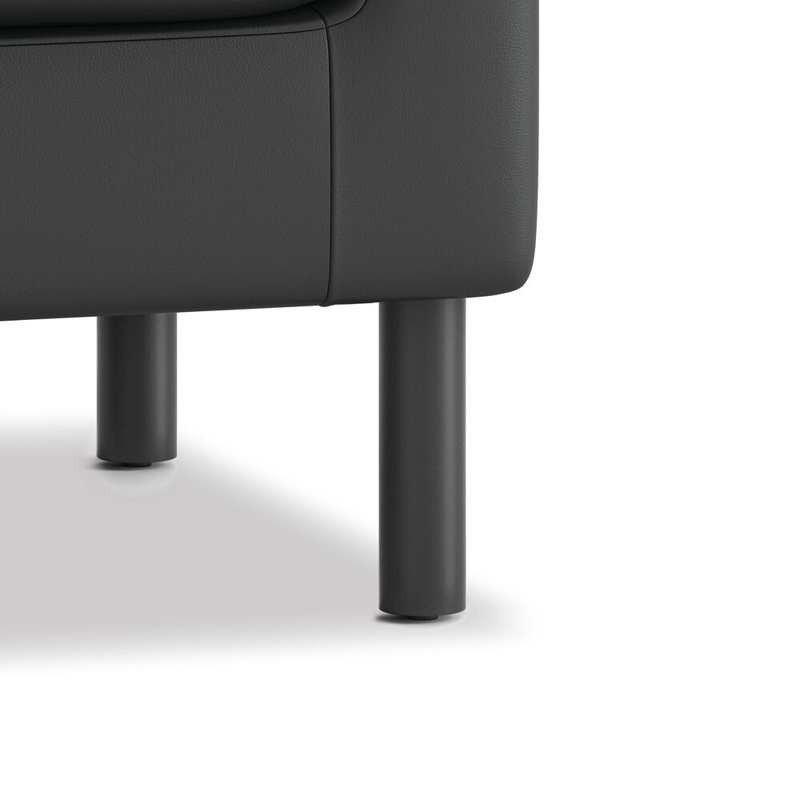Canapé rembourré Parkwyn, Polyuréthane noir