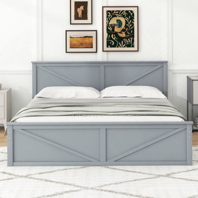Avelina Platform Bed with Storage Drawers and Support Legs