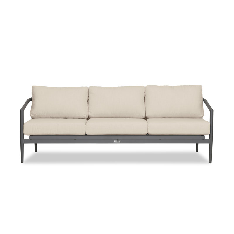 Outdoor 3 - Seat Patio Sofa, Canvas Natural Sunbrella® Canvas, Slate