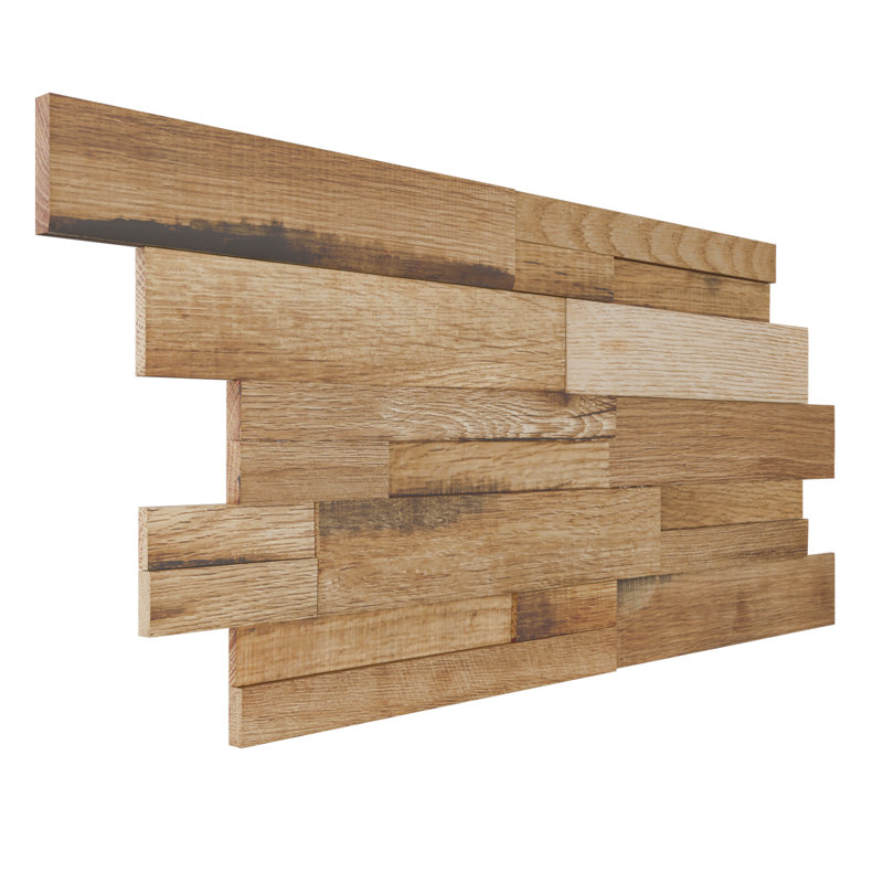 Oak Dry Stack Wood Mosaic Wall Tile for Wall and Ceiling