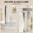 Cascada 36 W x 36D x 72H Neo-Angle Corner Shower Enclosure with 1/4 in. Clear Tempered Glass, Stainless Steel Frame, Safety Film & Easy-Clean Nano Coating, Base Not Included-121887965