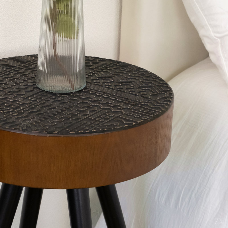 Ensemble de 2 tables basses gigognes rondes, table d'appoint en forme de souche d'arbre, sans assemblage, table d'appoint pour le salon, décor de maison de campagne moderne Wabi-Sabi
