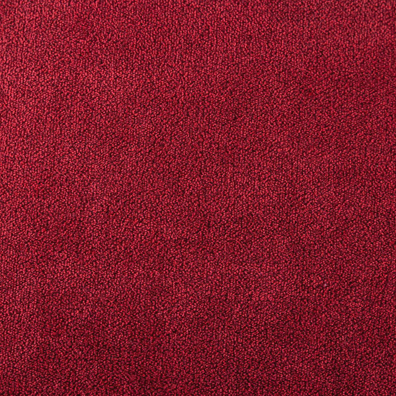 Eller Thickened Fabric Chairs With Neutrally Toned Solid Wood Legs, Wine Red