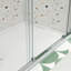 Porte de douche coulissante de 56 à 60 po x H 72 po avec porte en verre trempé de 1/4 po 6072-113930989