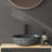 B.o.i 18'' Gray Stone Oval Bathroom Sink