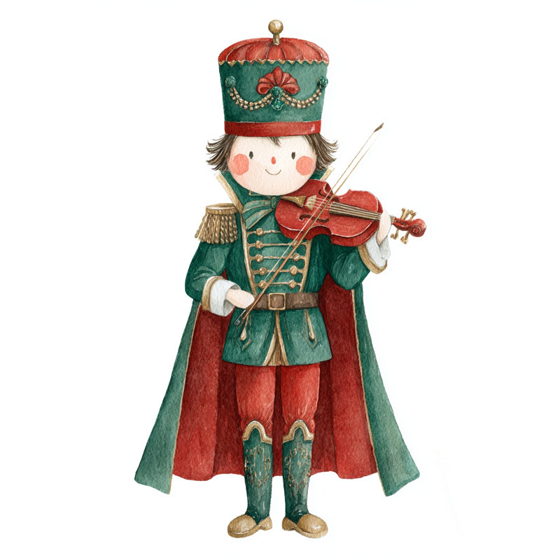 Casse-noisette violoniste, art mural sur toile