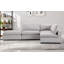 Canapé modulaire rembourré avec repose-pieds 4 pièces Nuccio-131636838-131636839