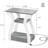 End Tables Living Room Set Of 2,Grey End Table With Charging Station,Grey Side Table, Nightstand For Bedroom, 3 Tier End Table With Storage Shelf For Living Room