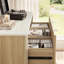 Commode 5 tiroirs en faux travertin Aarti Corentin