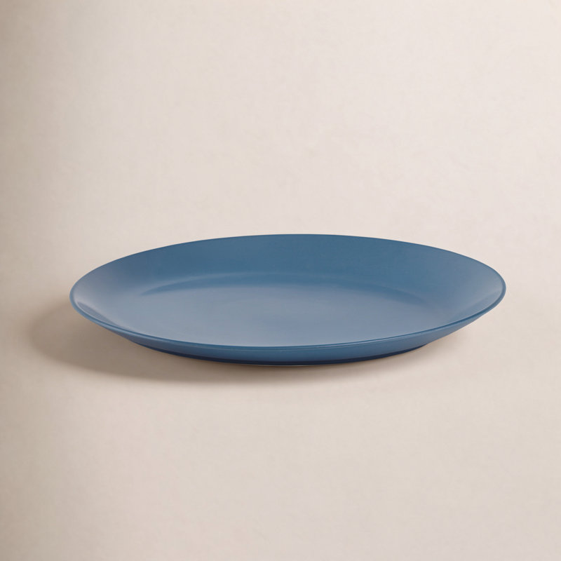 Nambe Orbit Platter, Aurora Blue