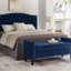 Velvet Upholstered Bench-426076061-426076063