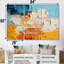 «Southern Sens sensibilité», bleu, jaune, orange, ensemble d'art mural abstrait-2113631949-2113631942