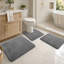 Ensemble de 3 tapis de bain doux et absorbant avec envers antidérapant