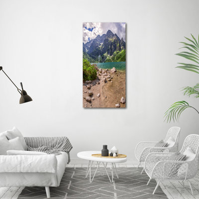 Lake In The Mountains - Wrapped Canvas Print