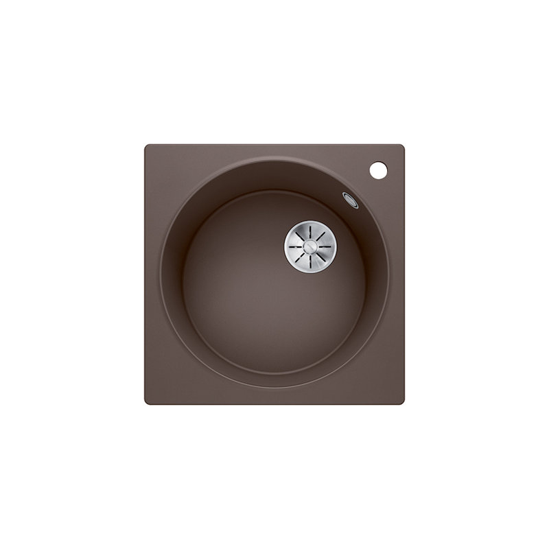 Artago Single Bowl Inset Kitchen Sink, Coffee