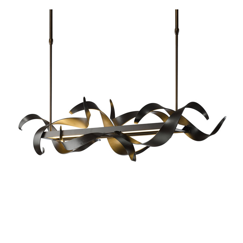 Luminaire suspendu pour îlot de cuisine 1 lumière DEL Folio, Fumée foncée