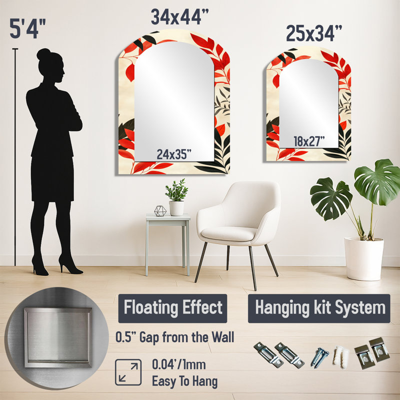 Miroir mural Farmhouse, 34" x 25"
